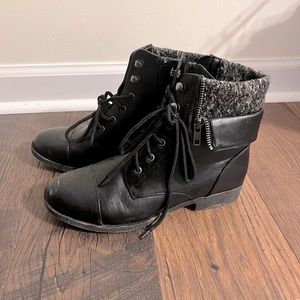 Black boots